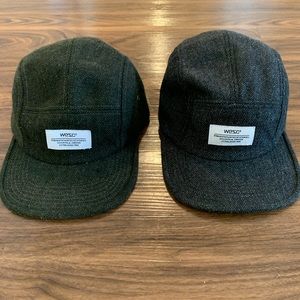 TWO WESC 5 PANEL CAMP HAT O/S